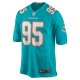 Men's Miami Dolphins Josiah Bronson Nike Aqua Home Game Player Jersey