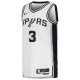 Unisex San Antonio Spurs Keldon Johnson Nike White Swingman Jersey - Association Edition