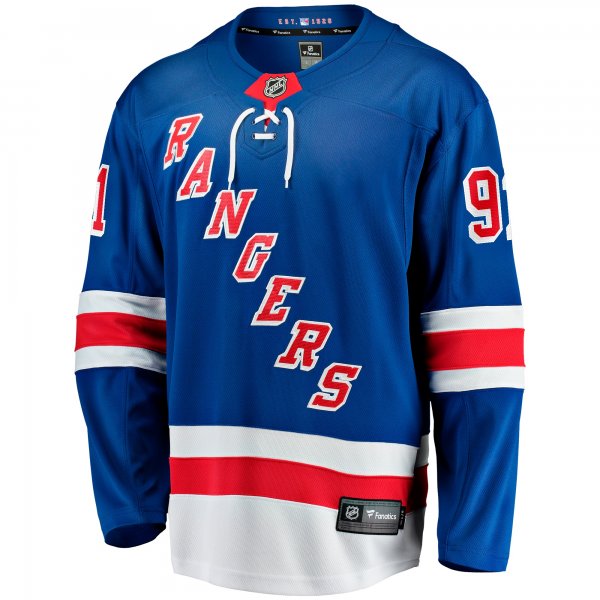 Men's New York Rangers Alexander Wennberg Fanatics Blue Home Breakaway Jersey