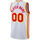 Men's Atlanta Hawks Nike White 2020/21 Swingman Custom Jersey - Association Edition