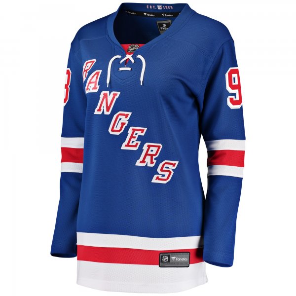 Women's New York Rangers Mika Zibanejad Fanatics Blue Breakaway Player Jersey