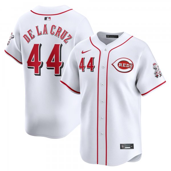 Men's Cincinnati Reds Elly De La Cruz Nike White Home Limited Player Jersey