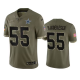 Men's Dallas Cowboys #55 Leighton Vander Esch Olive 2022 Salute To Service Limited NFL Jersey