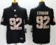 Nike New York Giants #92 Michael Strahan Black Men's Stitched NFL Limited Salute to Service Jersey