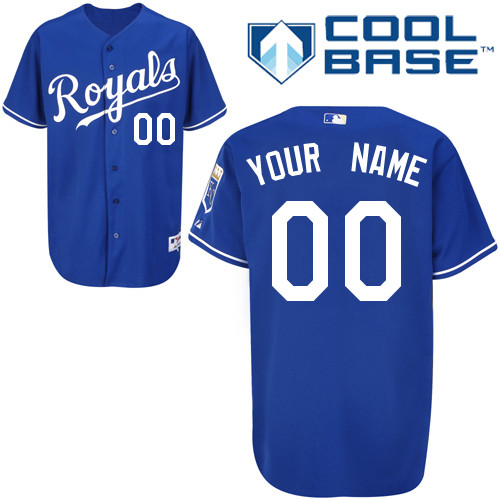 Kansas City Royals Personalized Blue Cool Base MLB Jersey