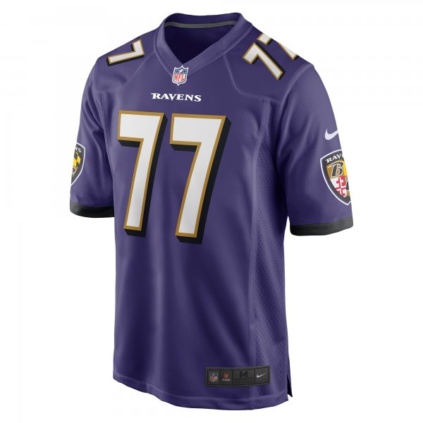 Men's Baltimore Ravens Daniel Faalele Nike Purple Player Game Jersey