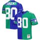 Men's Seattle Seahawks Steve Largent Mitchell & Ness Royal/Green 1985 Split Legacy Replica Jersey