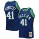 Men's Dallas Mavericks Dirk Nowitzki Mitchell & Ness Blue Hardwood Classics 1998/99 Lunar New Year Swingman Jersey