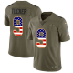 Men's Nike Baltimore Ravens #9 Justin Tucker Olive/USA Flag Stitched NFL Limited 2017 Salute To Service Jersey