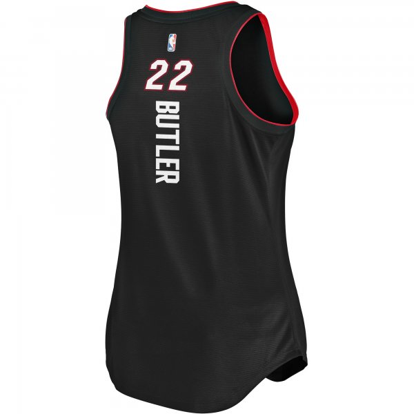 Women's Miami Heat Jimmy Butler Fanatics Black Fast Break Team Tank Jersey - Icon Edition