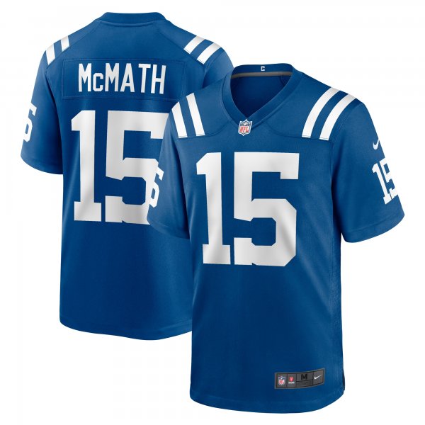 Men's Indianapolis Colts Racey McMath Nike  Royal Team Game Jersey