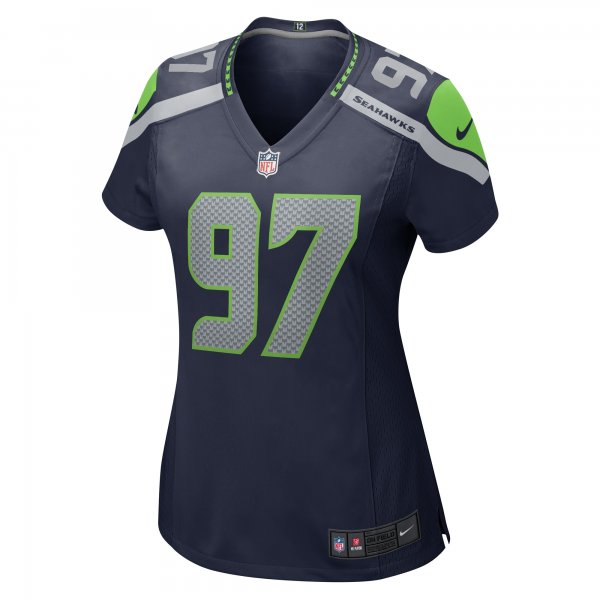 Women's Seattle Seahawks Mario Edwards Jr. Nike College Navy  Game Jersey