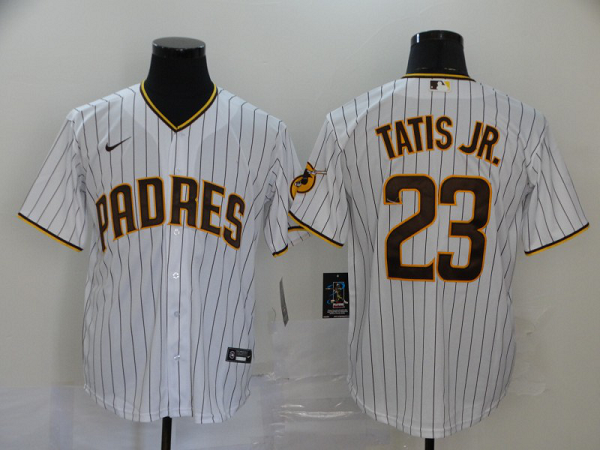 Men's San Diego Padres #23 Fernando Tatis Jr. White Stitched MLB Cool Base Nike Jersey