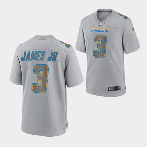 Men's Nike NFL Los Angeles Chargers Derwin James Jr. #3 Gray Atmosphere Fashion Game Jersey