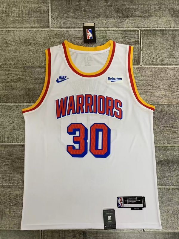 Men's #30 Steph Curry Golden State Warriors White City Edition Jersey