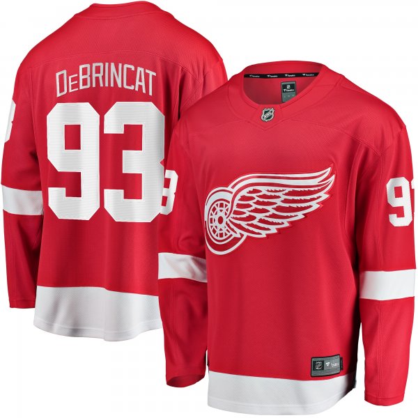 Men's Detroit Red Wings Alex DeBrincat Fanatics Red Home Breakaway Jersey