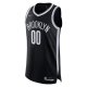 Men's Brooklyn Nets Nike Black 2021/22 Diamond Custom Jersey - Icon Edition