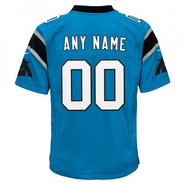 Youth Carolina Panthers  Nike Blue Alternate Custom Game Jersey