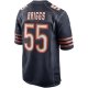 Men's Chicago Bears Lance Briggs Nike Navy Game Retired Player Jersey