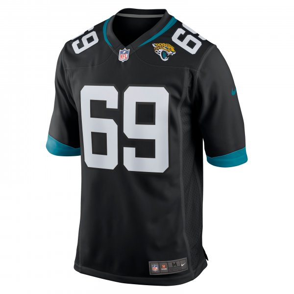 Men's Jacksonville Jaguars Tyler Shatley Nike Black Game Jersey