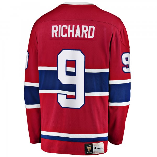 Men's Montreal Canadiens Maurice Richard Fanatics Red Premier Breakaway Retired Player Jersey