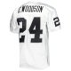 Men's Las Vegas Raiders 2002 Charles Woodson Mitchell & Ness White Throwback Retired Player Jersey