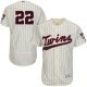 Minnesota Twins #22 Miguel Sano Cream Strip Flexbase Collection Stitched MLB Jersey