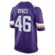 Men's Minnesota Vikings Aaron Dykes Nike Purple Team Game Jersey