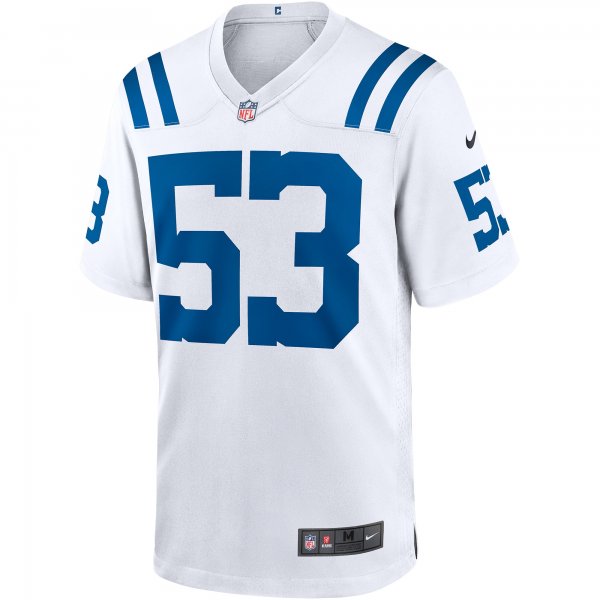 Men's Indianapolis Colts Shaquille Leonard Nike White Game Player Jersey