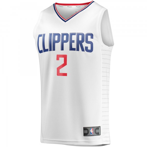 Youth LA Clippers Kawhi Leonard Fanatics White Fast Break Player Jersey - Association Edition