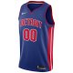 Men's Detroit Pistons Nike Blue Swingman Custom Jersey - Icon Edition