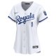 Women's Kansas City Royals Nike White #1 Mom Home Limited Jersey