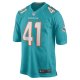 Men's Miami Dolphins Channing Tindall Nike Aqua Game Player Jersey