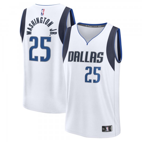 Men's Dallas Mavericks PJ Washington Jr. Fanatics White Fast Break Player Jersey - Association Edition