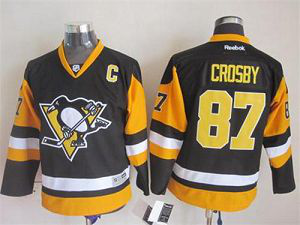 Pittsburgh Penguins #87 Sidney Crosby Black Stitched Youth NHL Jersey