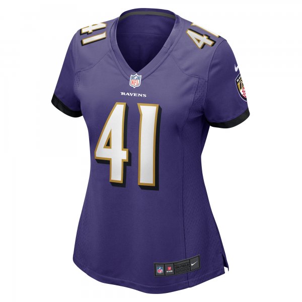 Women's Baltimore Ravens Daryl Worley Nike Purple Game Player Jersey