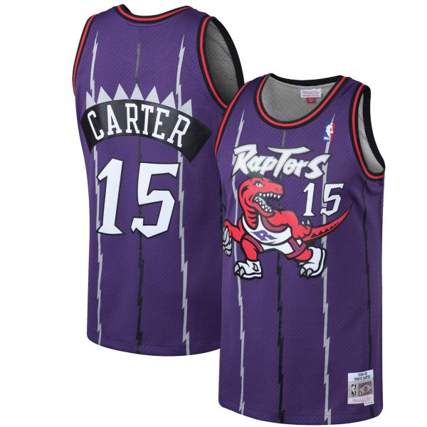 Men's Toronto Raptors Vince Carter Mitchell & Ness Purple 1998/99 Hardwood Classics Swingman Jersey