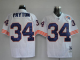 Mitchell And Ness Chicago Bears #34 Walter Payton White With Big Number Bear Patch Stitched Throwback NFL Jersey