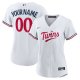 Women's Minnesota Twins Nike White Home Replica Custom Jersey