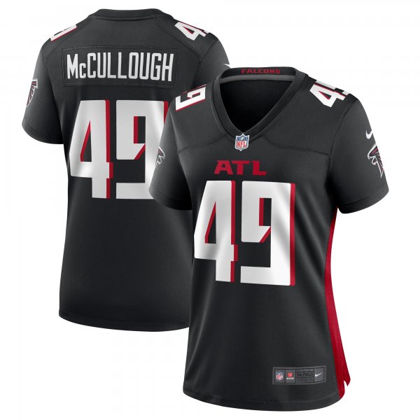 Women's Atlanta Falcons Liam McCullough Nike  Black Team Game Jersey