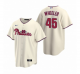 Mens Nike Philadelphia Phillies #45 Zack Wheeler Cream Alternate Stitched Baseball Jersey