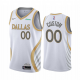 Men's Nike Mavericks Custom Personalized White NBA Swingman 2020-21 City Edition Jersey