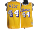 Mitchell and Ness Men's Los Angeles Lakers #44 Jerry West Stitched Yellow Throwback NBA Jersey