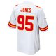 Men's Kansas City Chiefs Chris Jones Nike White  Game Jersey