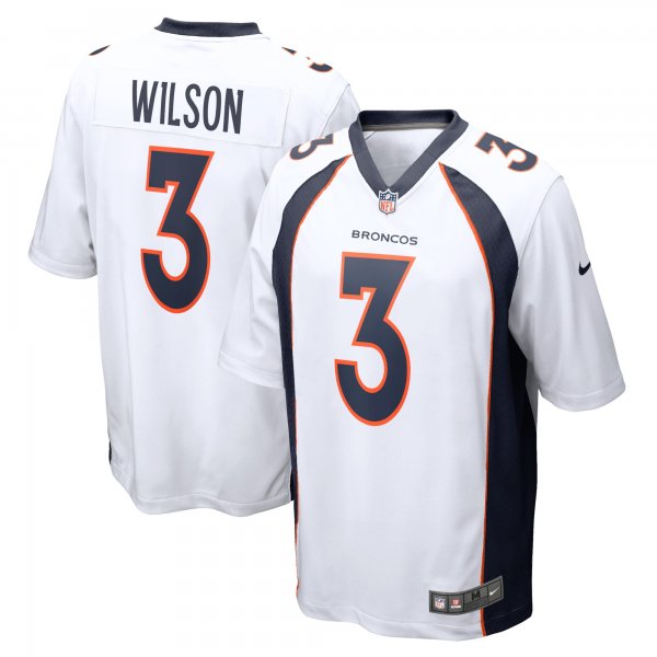 Youth Denver Broncos Russell Wilson Nike White Game Jersey