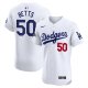 Men's #50 Los Angeles Dodgers Mookie Betts Nike White 2024 World Series Champions Home Elite Player Jersey