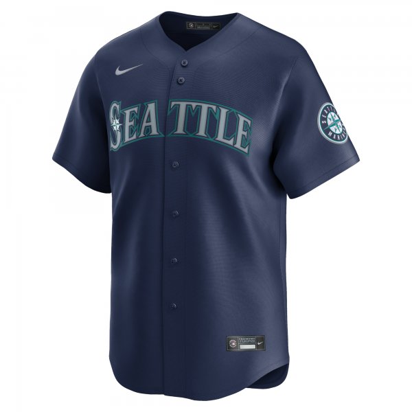 Men's Seattle Mariners  Nike Navy Road Limited Jersey