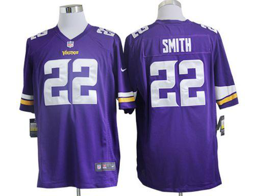 Nike Minnesota Vikings #22 Harrison Smith Purple Team Color Men's Stitched NFL Game Jersey