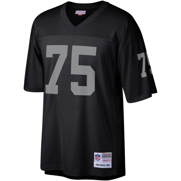 Men's Las Vegas Raiders Howie Long Mitchell & Ness Black Legacy Replica Jersey