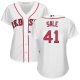 Boston Red Sox #41 Chris Sale White Home Women's Stitched MLB Jersey